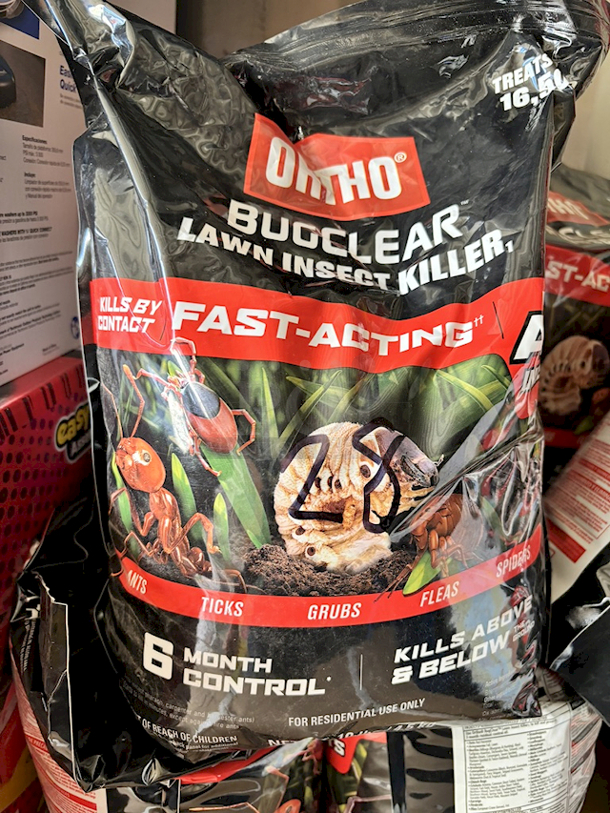 HUGE LOT!! ORTHO 10-lb BugClear Lawn Insect Killer, 6 Month Control. Kill all listed bugs, including ants, ticks, sod webworms, fleas, and spiders - Fast-acting, kills above and below the ground, and creates a barrier to keep bugs from coming inside. 12x Your Bid - Image 2 of 2