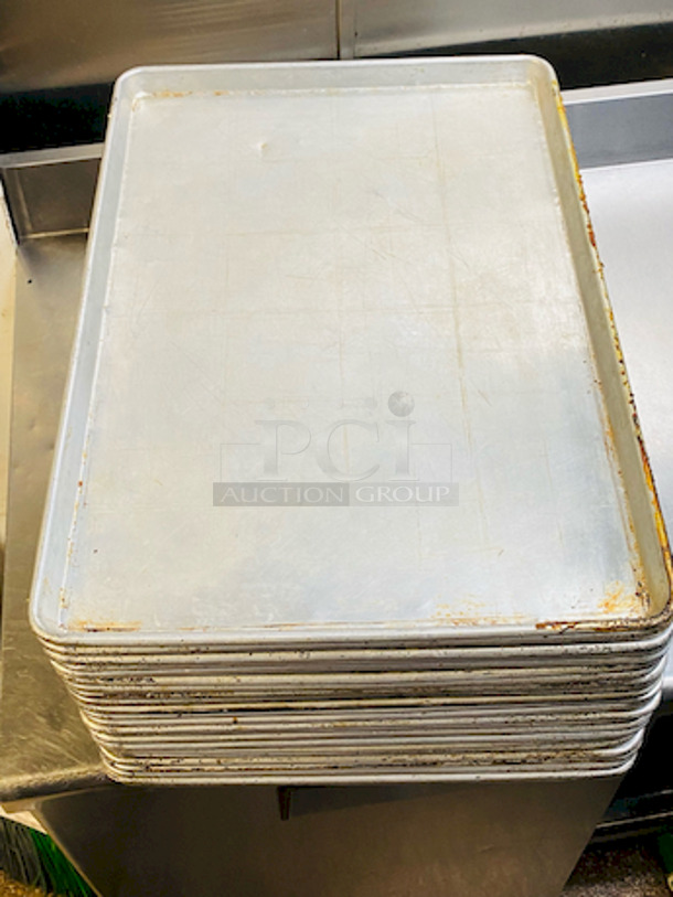 Stack of 30 Full Size Sheet Pans. 
30x Your Bid