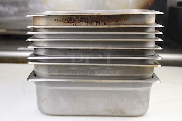 Steam Table 1/2 Pans x 4". 9x Your Bid - Image 3 of 9