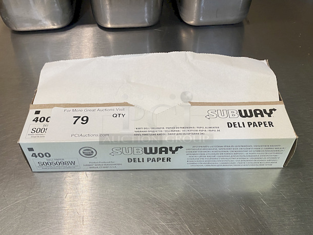 Subway S005098W Deli Paper.  - Image 1 of 2