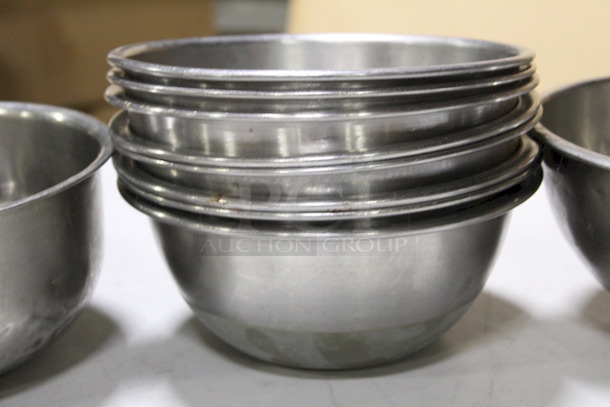 GRADUATED! Stainless Steel Mixing Bowls: (2) 5-1/2x2; (3) 6-1/2x2; (4) 7-1/2x2-1/2; (8) 8x3-1/2; (1) 9x4; (1) 9-1/2x4. 19x Your Bid  - Image 6 of 6
