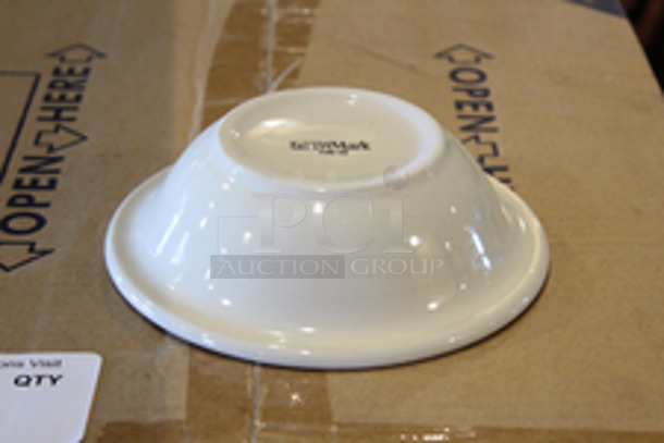 NEW, NEVER USED! Case of 36 TriMark TRI-10 American White China 6-5/8” Grapefruit Bowls, 13oz.  - Image 2 of 5