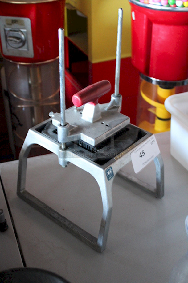 EXCELLENT CONDITION! Vollrath 55011 Redco Instacut 5.0 Table Top Manual Fruit Vegetable Slicer. Great Condition. Applications: Dice, Slice, Wedge or Core!  - Image 5 of 6