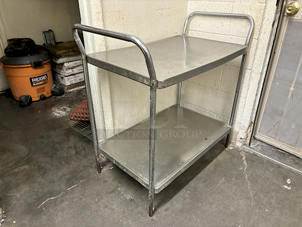 Stainless Steel Equipment Stand/Work Table With Handles and Under-Shelf - Image 4 of 5