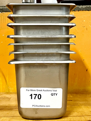LIKE NEW! 1/6 Pans x 6". 7x Your Bid