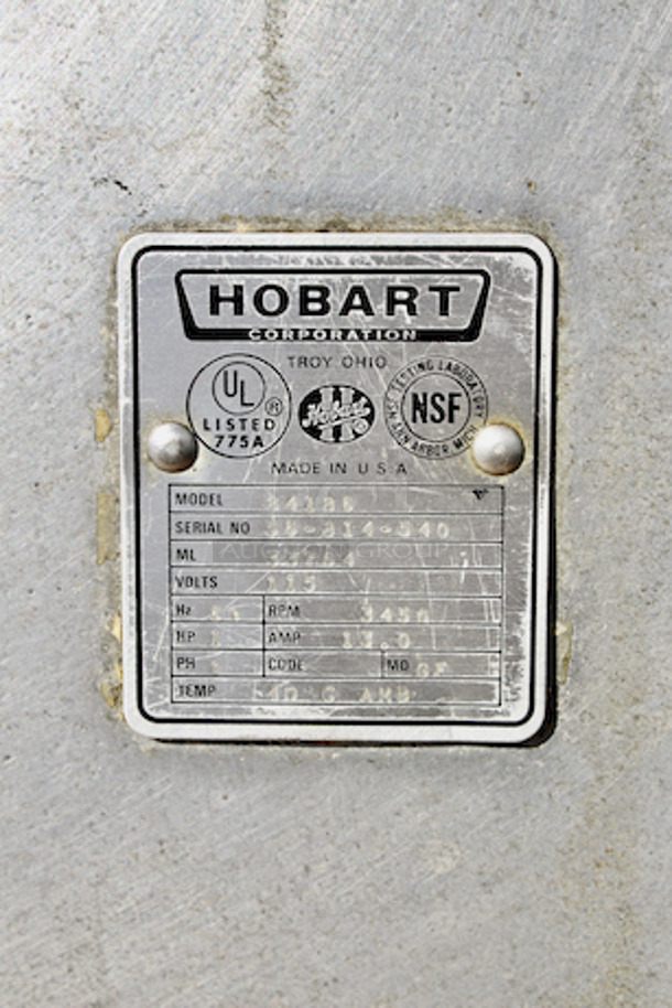 Hobart 84186 15 lb. Buffalo Chopper Food Processor with #12 Hub - 1 hp,  - Image 6 of 6