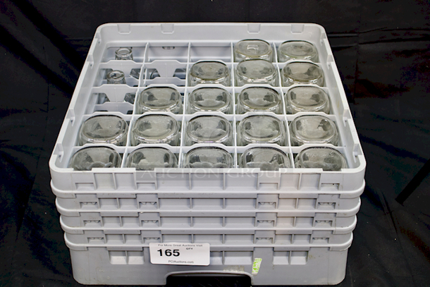 DEAL! 20 Compartment Glass Rack With (4) Extenders and (21) Mil Jugs/Water Serving Bottles.  - Image 5 of 5