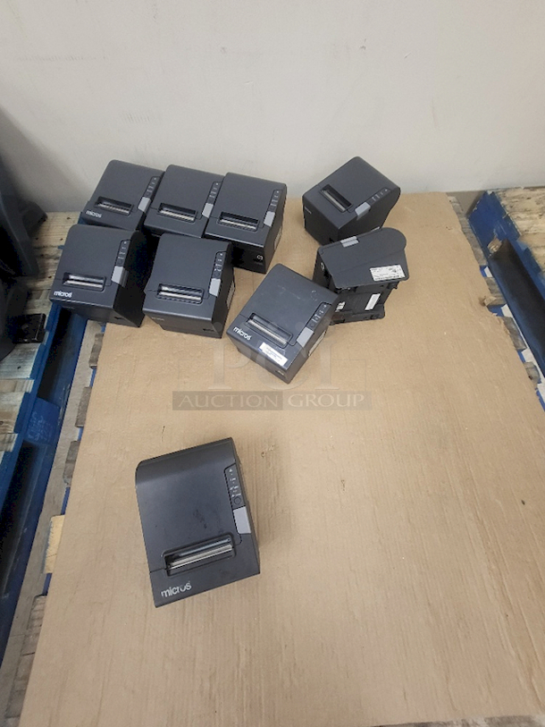 USED! Micros Receipt Printers. Models:  TM88, TM88 I, TM88 II, TM88 III, TM88 V. 68x Your Bid. Located Offsite at Marriott Hotel (Las Vegas). In-Person Item Removal Is By Appointment Only.  - Image 2 of 5
