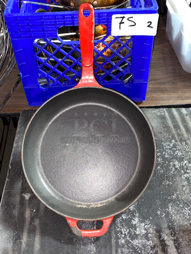 AMAZING! Set of 5 Lodge Cast Iron Skillets, Non-Stick with Enamel Coating, 10”.  

5x Your Bid