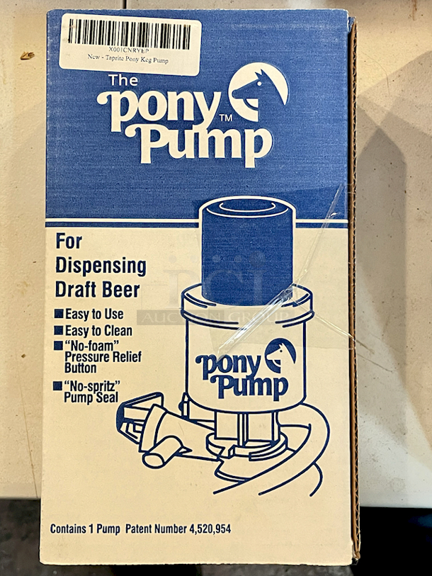 NEW, NEVER USED! Taprite Pony Keg Pump For Dispensing Draft Beer. Portable, Comes Complete with Pump, Tubing and Faucet. 3x Your Bid - Image 2 of 4