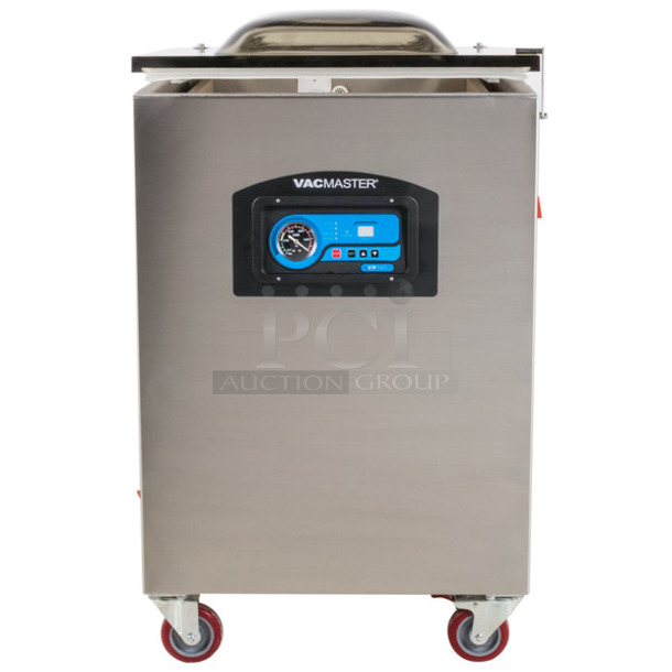 BRAND NEW SCRATCH AND DENT! 2023 VacMaster VP540 Stainless Steel Commercial Floor Style Vacuum Sealer on Commercial Casters. 110 Volts, 1 Phase. Tested and Working! - Image 1 of 8