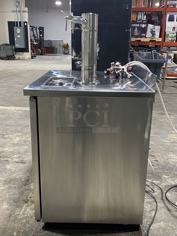 Micro Matic MDD36S-E Pro-Line E-Series 4 Tap Kegerator Beer Dispenser - Stainless Steel,
 - Image 1 of 6