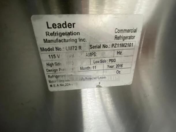 Leader 72" Stainless Steel Refrigerated Salad Bar, Buffet Table, Self Service - Image 3 of 6