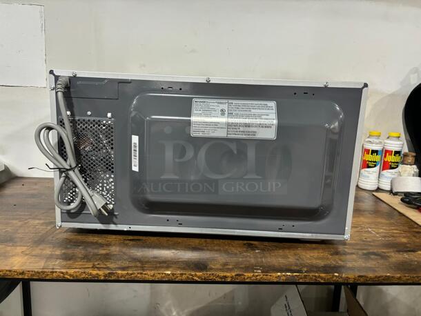 Brand New Scratch & Dent Sharp SMC2266HS
24 Inch Countertop Microwave Oven with 2.2 cu. ft. Capacity, 11 Power Levels, 1200 Watts Cooking Power, Silent Mode, Express Cook, Sensor Cook, Auto Defrost, Kitchen Timer and 12 Inch Removable Glass Turntable - Image 6 of 6