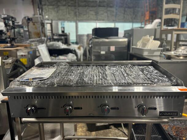 Brand New Dukers DCCB48 48"W Gas Countertop Charbroiler - 140,000 BTU 
 - Image 1 of 8