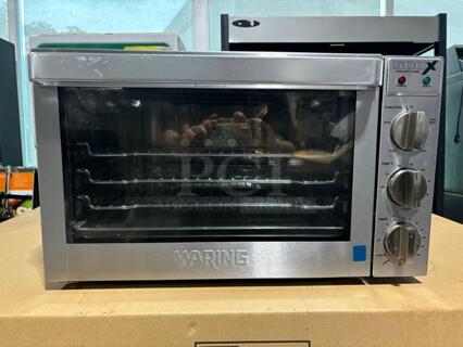 Waring Steel Half-Size Countertop Convection Oven, 120v
