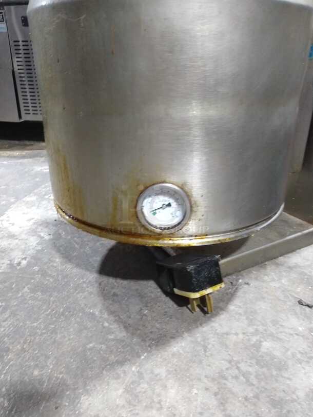 Crown Steam EC-12TW 12 gal. Steam Kettle - Manual Tilt, 2/3 Jacket, 208v/1ph
 - Image 2 of 7
