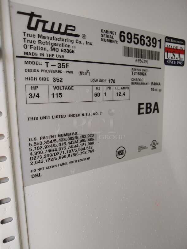 True T-35F-HC 40" Two Section Reach In Freezer, (2) Solid Doors, 115v
 - Image 2 of 5