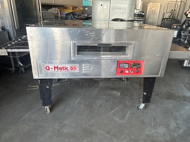 Q-MATIC Q-55 Conveyor Pizza/Pretzel Oven Neural Gas Working - Image 2 of 10