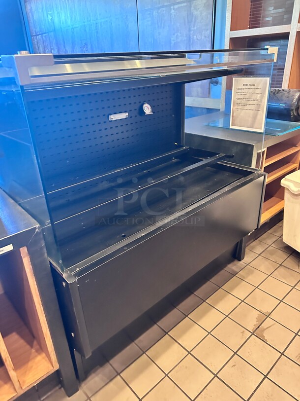 Late Model Commercial 48 inch Black Vertical Air Curtain Merchandiser - 115V Tested and Working - Image 2 of 6