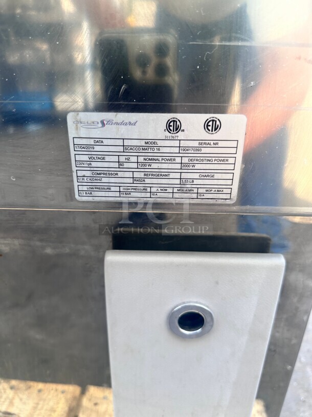 Late Model Gelo Standard 68 inch  Ice Cream Show Case 220 Volt Tested and Working - Image 4 of 6