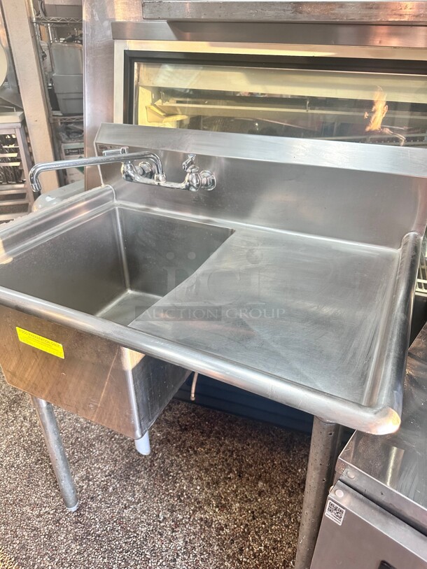 Clean SPG Commercial 36 Inch one Compartment Prep Veg Sink NSF - Image 1 of 7