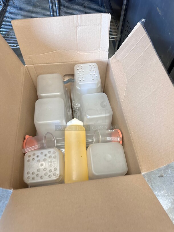 One Lot Of Clear Plastic Containers - Image 1 of 5