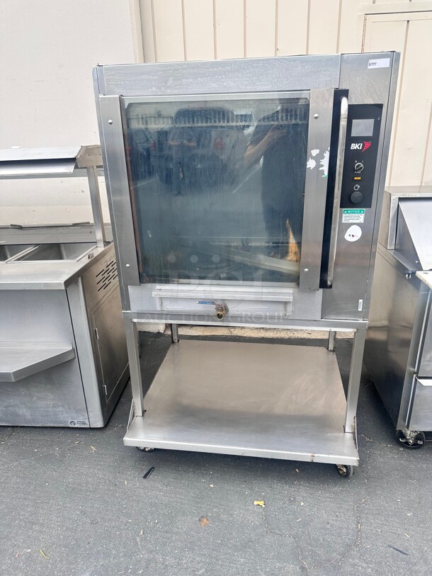 BKI VGG-8-C Stainless Steel Electric Single Deck Rotisserie Oven - 208 Volts 3-Ph - Image 2 of 7