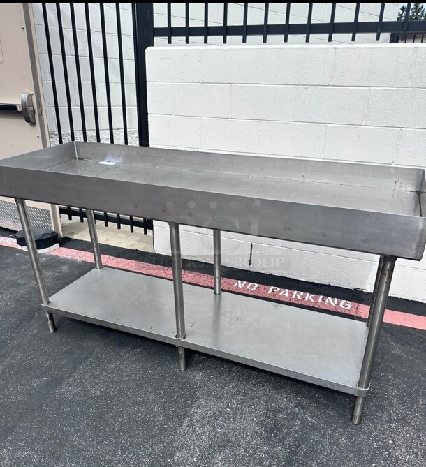 Commercial 72 Inch Stainless Steel Table NSF - Image 5 of 8