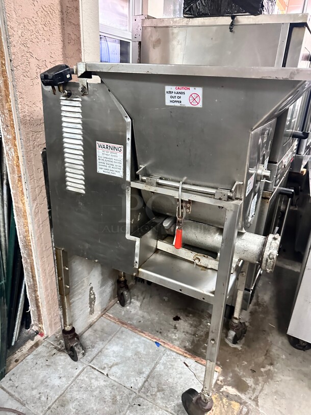 Hollymatic 175 Commercial Mixer Meat Grinder 5 HP 220v/3Ph Tested and Working! - Image 5 of 9