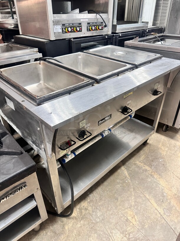 Serve Well EST-3WS Three Pan Sealed Well Electric Steam Table 120V, 1500W Tested and Working - Image 3 of 8