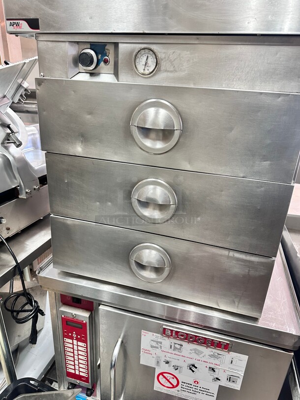 Alto-Shaam 500-3D 24.63"W Freestanding Warming Drawer w/ (3) 23" Compartments, 120v Working - Image 1 of 4