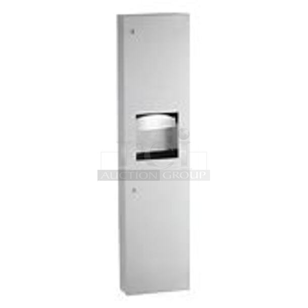 One NEW Bobrick Stainless Steel Paper Towel Dispenser/Waste Receptacle. #B38034. $739.95