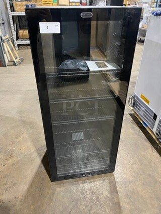 NEW! OUT OF THE BOX! SCRATCH-N-DENT! Whynter Single Door Wine Bottle Cooler/Chiller! With View Through Door! With Racks! Model: FWC1201BB 115V