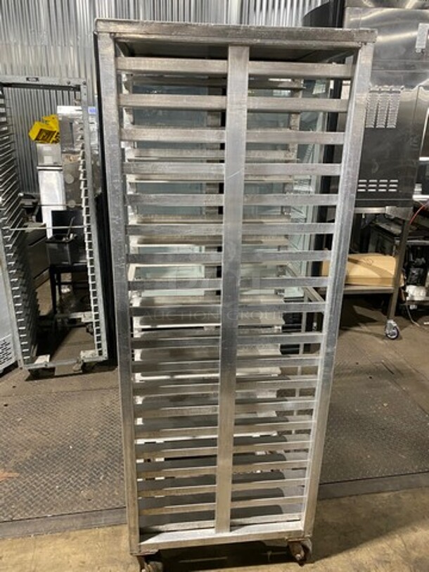 Metal Commercial Pan Transport Rack! On Casters! - Image 2 of 4
