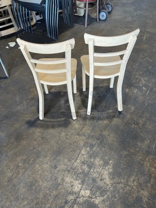 Beige Coated Metal Chairs! 3x Your Bid! - Image 3 of 7