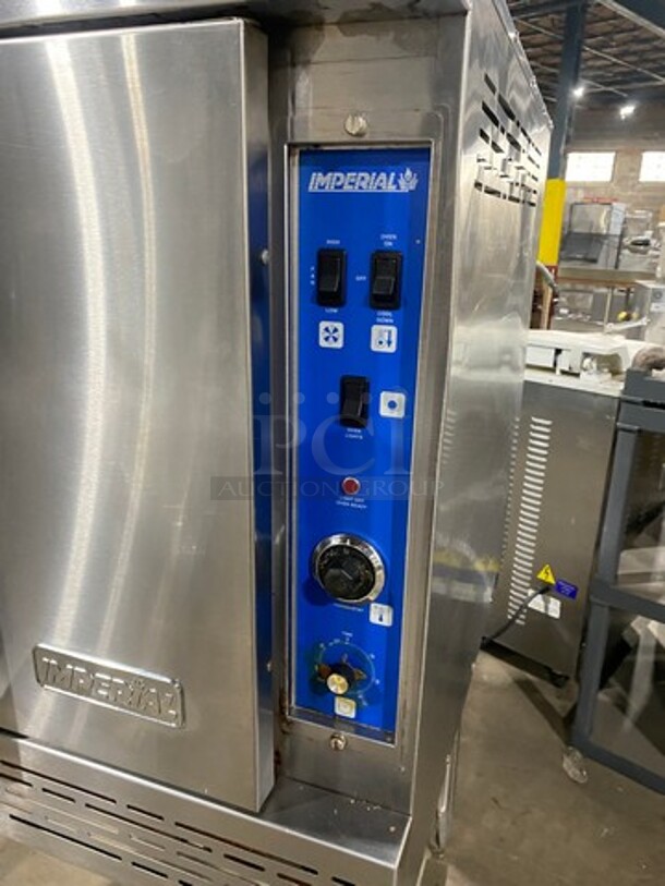 Imperial Commercial Natural Gas Powered Convection Oven! With View Through Door! With Metal Oven Racks! Stainless Steel! On Legs! - Image 6 of 7