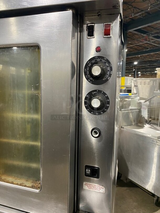 2 Blodgett Stainless Steel Commercial Natural Gas Powered Full Size Convection Ovens w/ View Through Doors, Metal Oven Racks and Thermostatic Controls. 2 Times Your Bid! - Image 7 of 9
