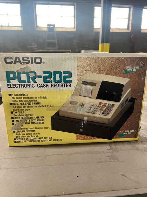  Casio Electronic Cash Register! Heavy Duty Metal Cash Box! - Image 1 of 2