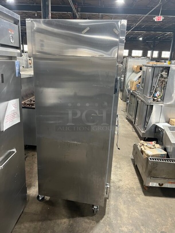 Continental Commercial 2 Door Reach In Cooler! With Poly Coated Racks! All Stainless Steel! On Casters! Model: 2RSA SN: 15196927 115V 60HZ 1 Phase - Image 5 of 12