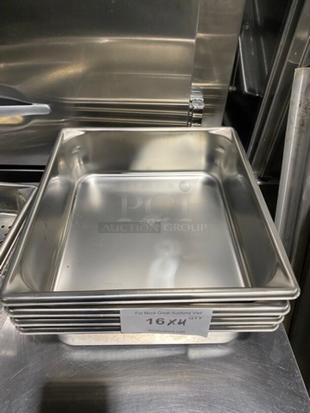 NEW! Commercial Steam Table/ Prep Table Food Pans! All Stainless Steel! 4x Your Bid! - Image 2 of 7