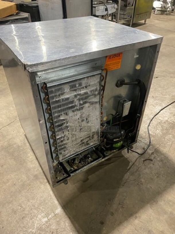 Delfield Commercial Single Door Lowboy/ Worktop Cooler! With Racks! All Stainless Steel! On Casters! - Image 4 of 7