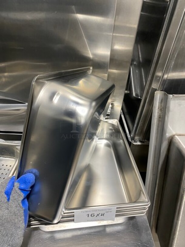 NEW! Commercial Steam Table/ Prep Table Food Pans! All Stainless Steel! 4x Your Bid! - Image 5 of 7