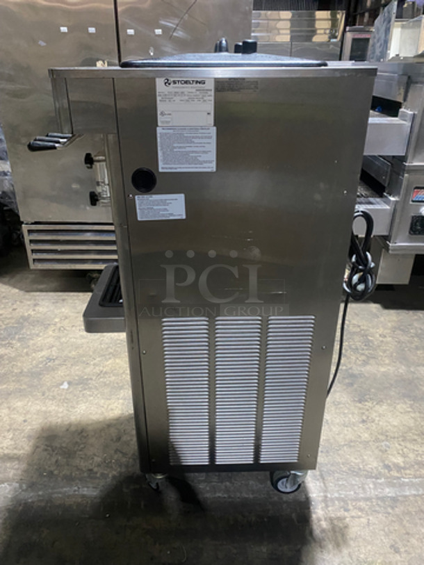 NICE! Stoelting Commercial Air Cooled 2 Flavor Soft Serve Ice Cream/Yogurt Machine! All Stainless Steel! On Casters! Model: F231309I2AD1 SN: 4210506J 208/240V 3 Phase - Image 2 of 10