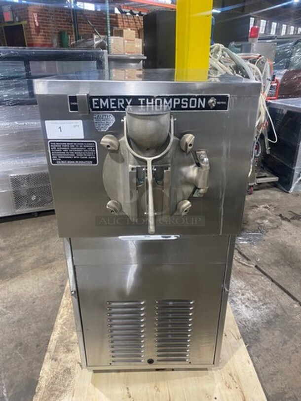 Emery Thompson Commercial Ice Cream Batch Freezer Machine! All Stainless Steel!