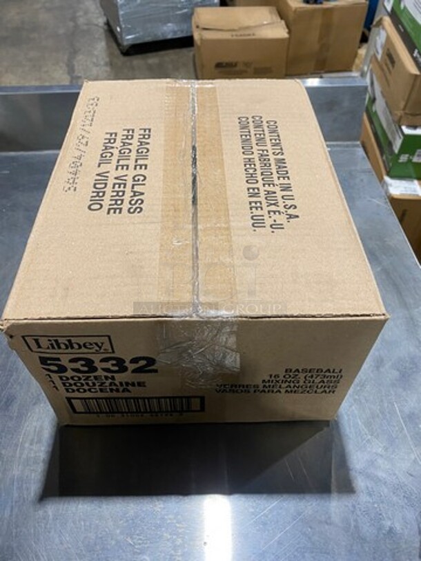 NEW! IN THE BOX! Libbey 16 OZ Baseball Mixing Glasses! 2x Your Bid! - Image 3 of 8