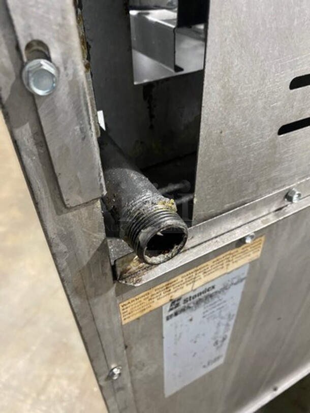 Commercial Natural Gas Powered 4 Burner Stove! With Raised Back Splash! With Oven Underneath! Stainless Steel Body! On Casters! - Image 11 of 11