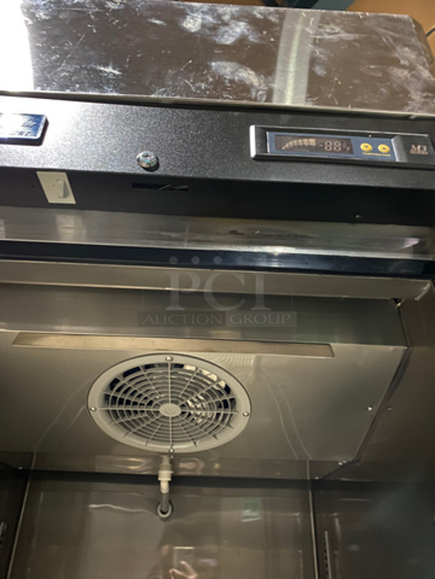 Turbo Air Single Door Reach In Freezer! With Poly Coated Racks! All Solid Stainless Steel! On Casters! Model: M3F24-1 115V 60HZ 1 Phase - Image 6 of 8