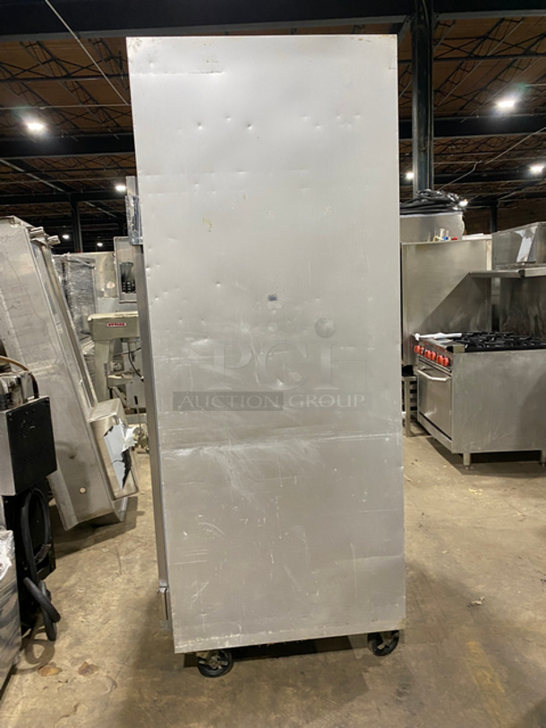 COOL! Traulsen 2 Door Reach In Freezer Unit! With Poly Coated Racks! All Stainless Steel! On Casters! Model: G22010 SN: TT50688J13 115V 60HZ 1 Phase - Image 2 of 10