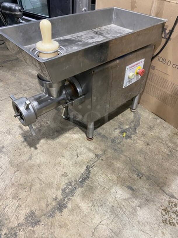 Thunderbird Commercial Electric Powered Meat Grinder! All Stainless Steel! On Legs! Model: TB500E SN: 2070926 220V 60HZ 1 Phase - Image 2 of 12